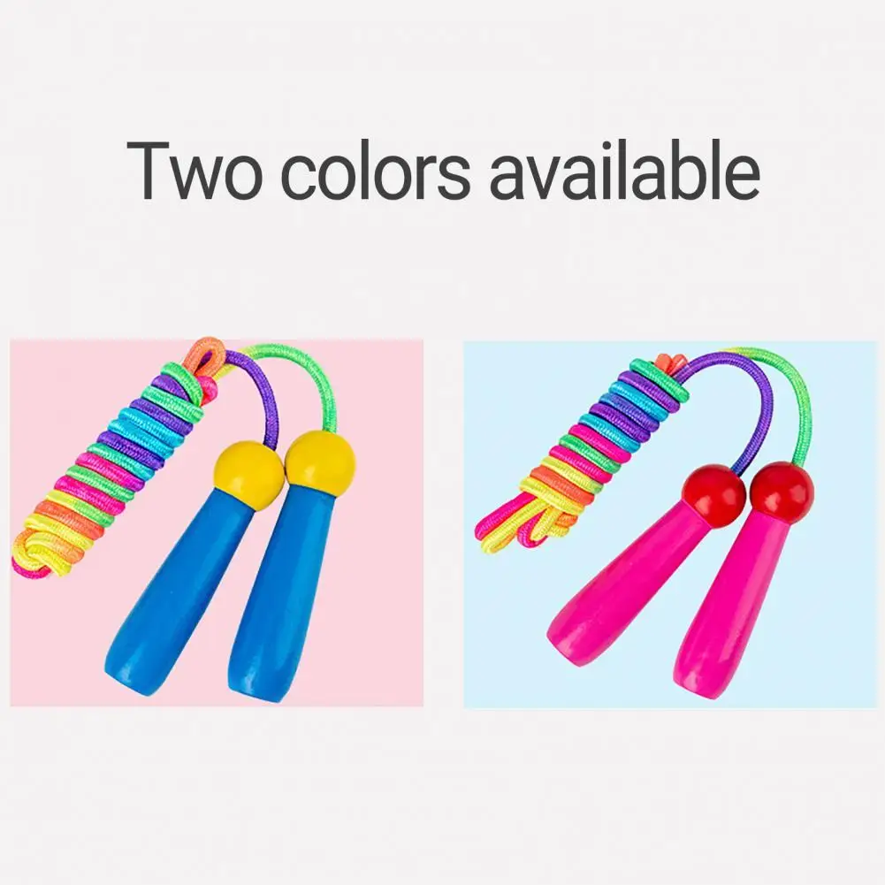 

Rainbow Striped Print Workout Jump Rope Colorful Ultra-light Practical Children Workout Jump Exercise Skipping Rope