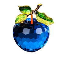 crystal apple creative ornament high end gift cute girl new house bedroom glass small ornament home decoration home accessories