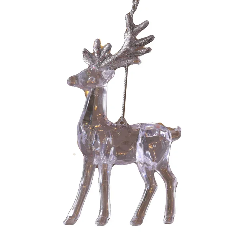Рождественские Подвески В Виде Снежинок Хрустальный Венок С Оленями Подвесные
