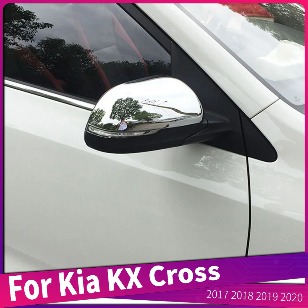

Car Side Door Rear View Mirror Cover Cap Decor Trim For Kia KX Cross 2017 2018 2019 2020