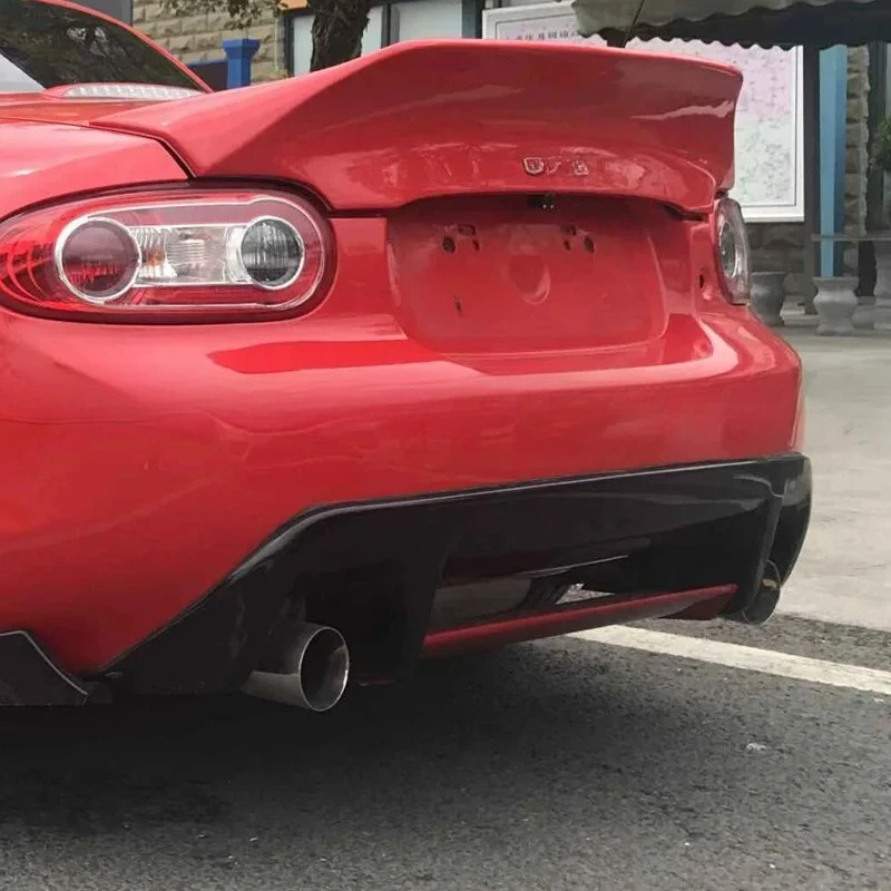 Фото Подходит для Miata Mazda MX5 NC, модификация бампера, часть GVN, задняя часть спойлера из углеродного волокна, базовая пластина №3