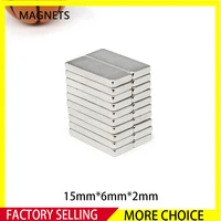 10500pcs 15x6x2mm block strong powerful magnets 15mm x 6mm x 2mm n35 rectangular permanent neodymium magnets 1562mm
