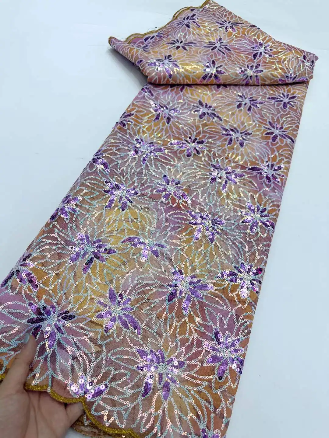 Блестки искусственная кружевная ткань 2024 высококачественный тюль бархатное