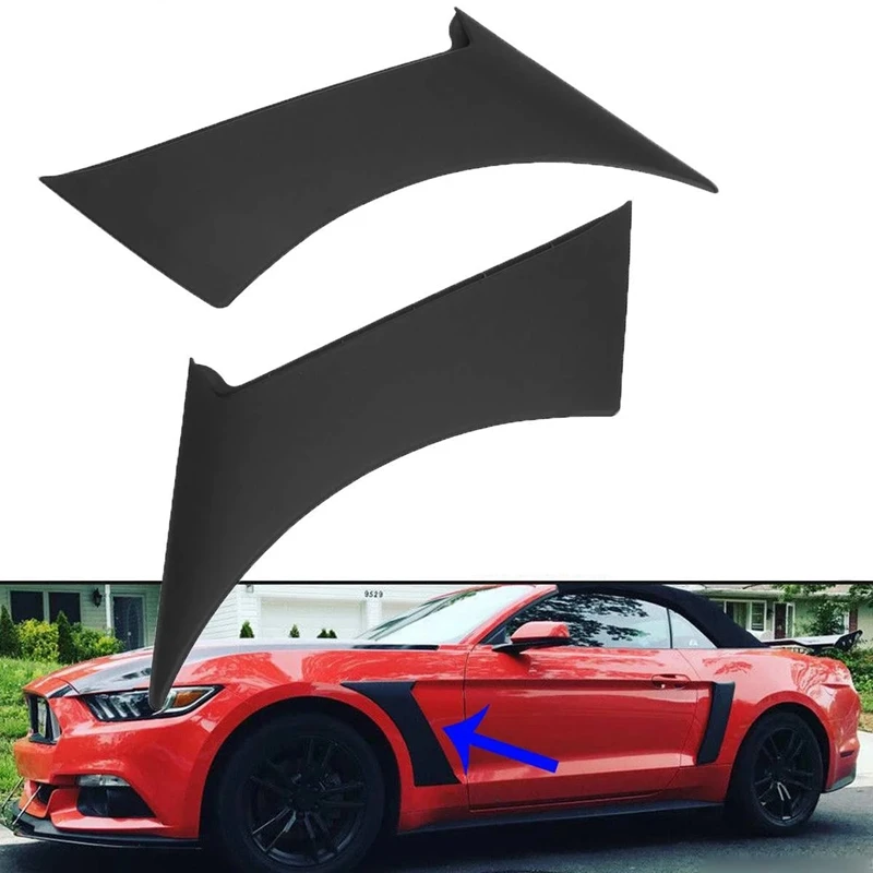 

Car Front Side for Fender Door Scoops Frame Cover for Ford for Mustang GT350 Style 2015-2019 Car for Fender Scoops Cover