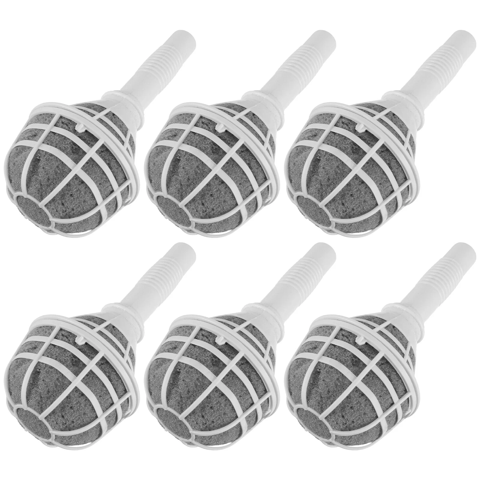 

6 Pcs Holding Dried Torus Outdoor Decor Floral Handle Wedding Supply Flower DIY Receptacle Plastic Bride