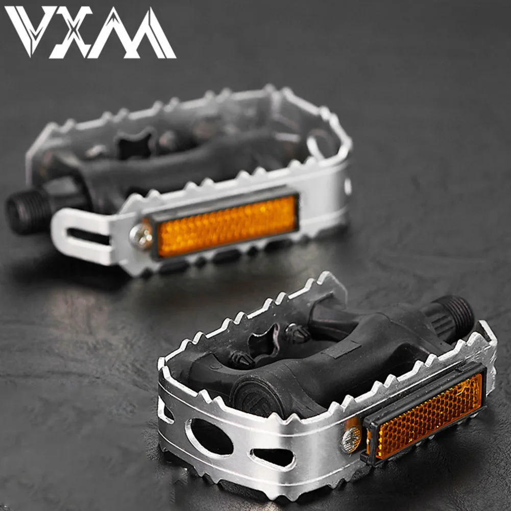 

Mountain Bicycle Alloy Pedals MTB Road Bike Anti-Slip Pedals With Spindle Cycling Folding Bike Bearings Pedals Parts Accessories