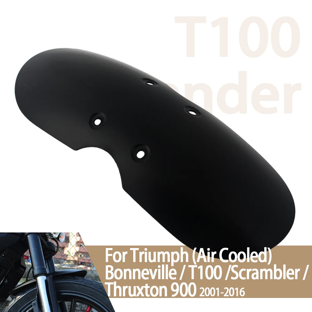 

Motorcycle Short Front Fender Mask Splash Mudguard Fairing Chopper Fit For Triumph Bonneville Scrambler T100 2001-2016 2015