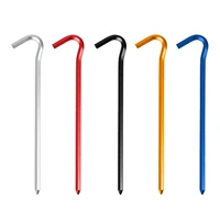 10pcs camping tent stakes non rust camping family tent pegs garden stakes for pitching camping tent canopies campers backpackers