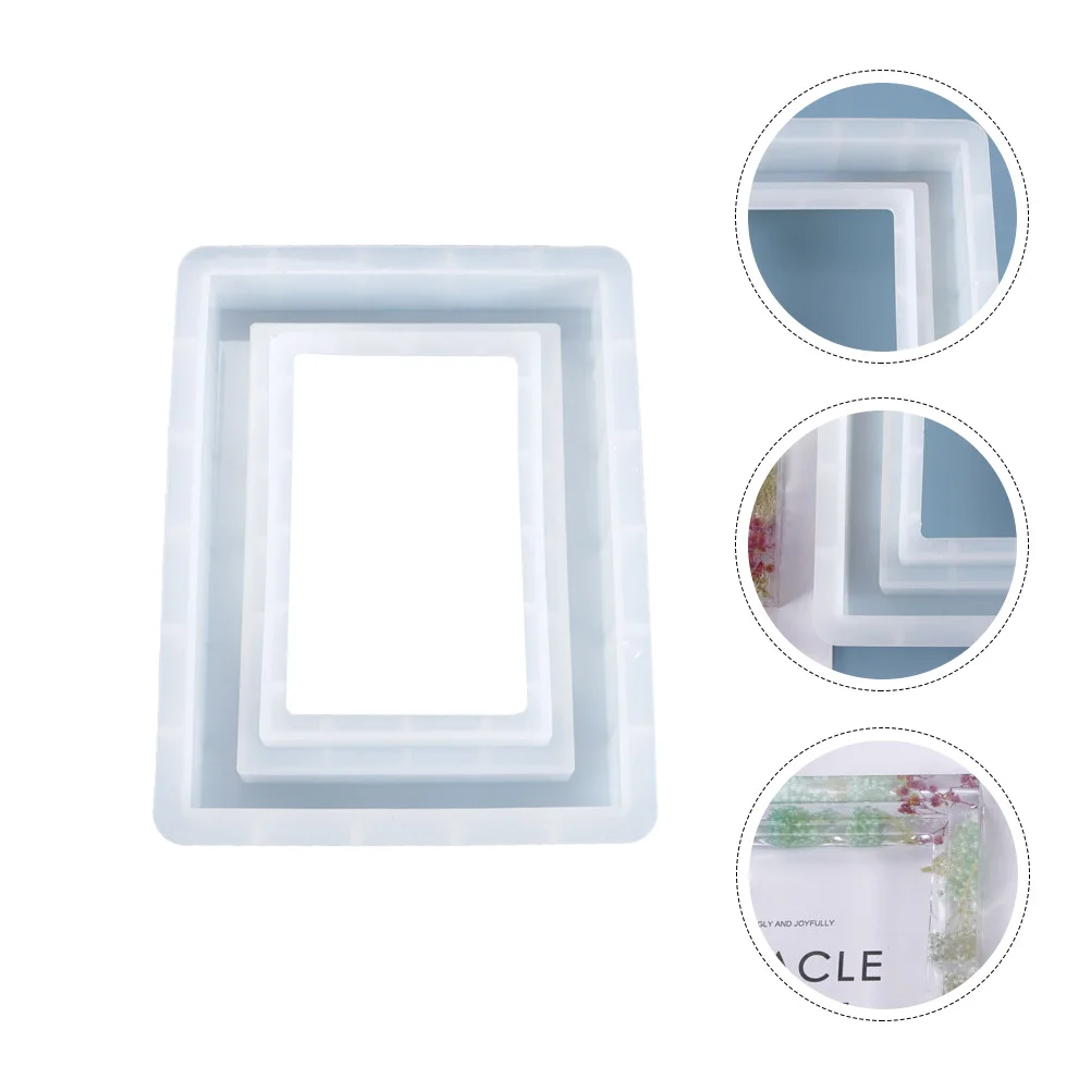 

Silicone Photo Frame Fondant Molds, DIY Personalized Photo Frame Mold, Photo Frame Making Supplies for Home Decor 8 06X6 09X1
