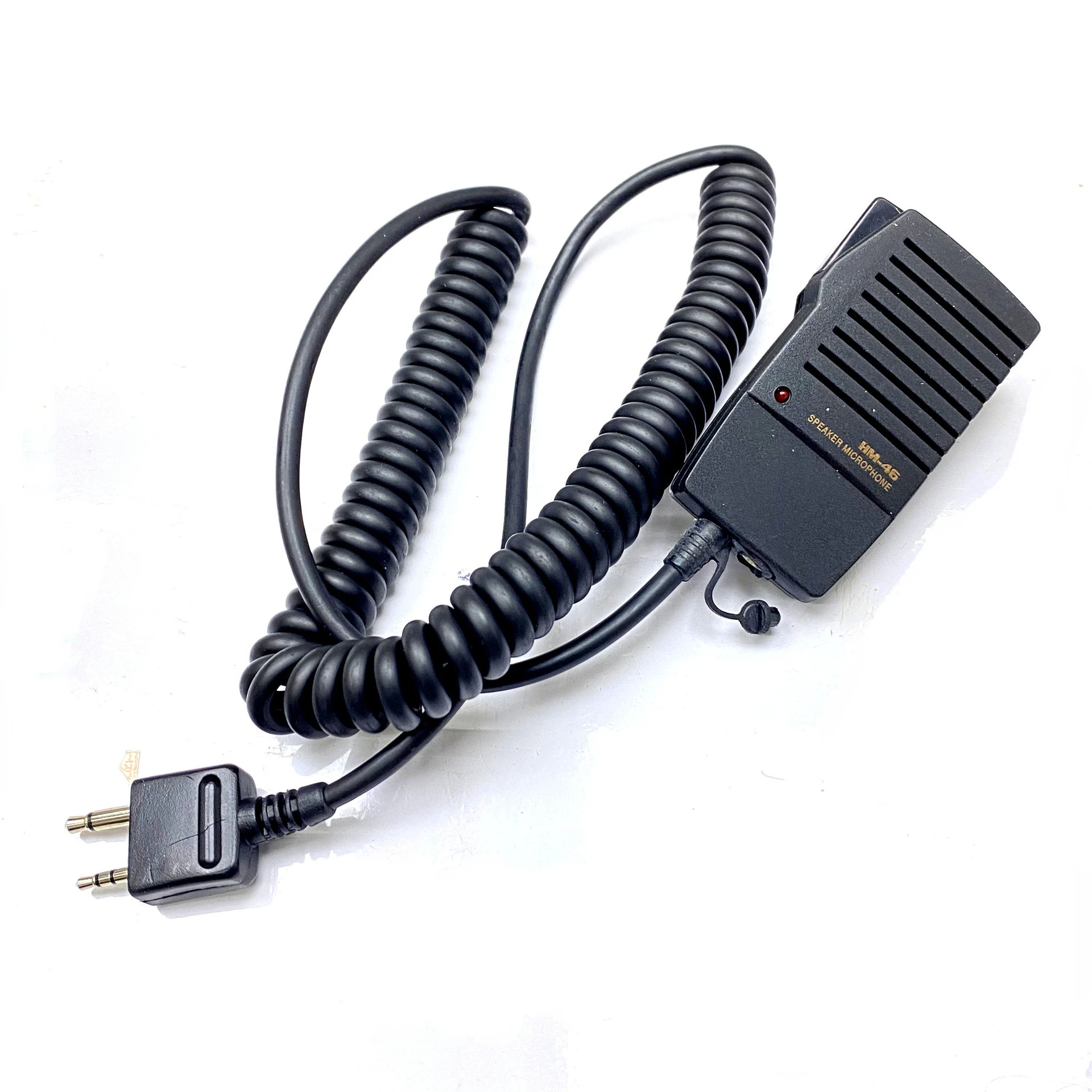 

HM46 Handheld PTT Microphone with Speaker for Icom V8 V82 M5 U12 Marantz C450 2 Pin Ham Radio Mic Accessory Replacement