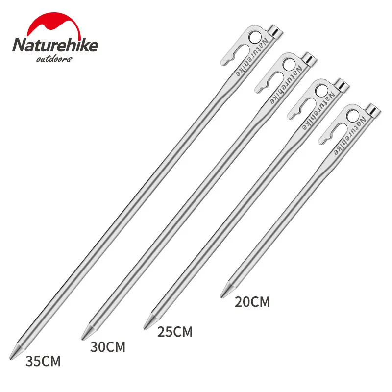 

Naturehike NH19PJ014 Tent Ground Nail 420 Stainless Steel Large Canopy Tent Ground Nails High Strength Camp Nails