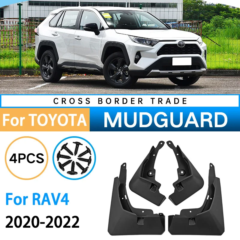 

4Pcs Auto Splash Guards Mud Flaps Guards for Toyota Rav4 XA50 2020 2021 2022 Fender Exterior Decoration Car Accessorie