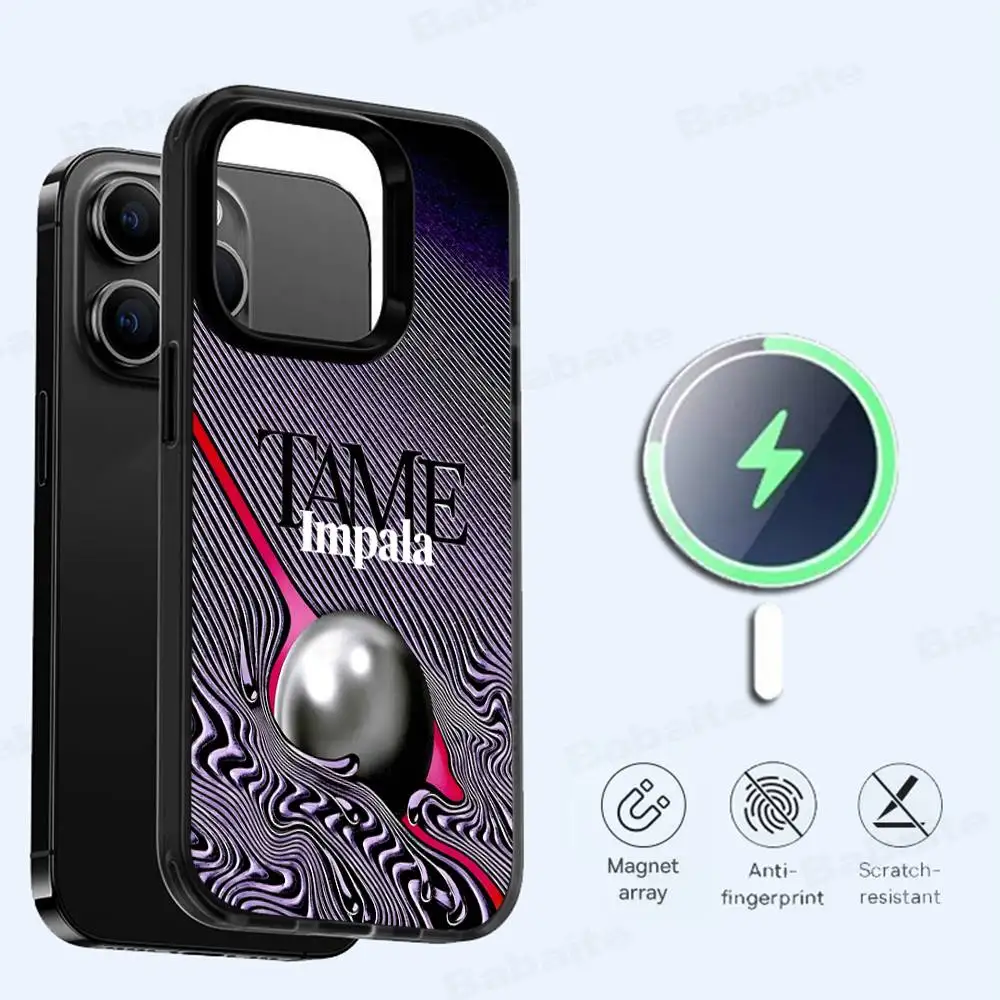 Фото Популярный чехол для телефона T-Tame I-Impala для Magsafe, для iPhone 16, 15, 11, 12, 13, 14, 17 Pro Max Plus, с магнитной беспроводной зарядкой №3
