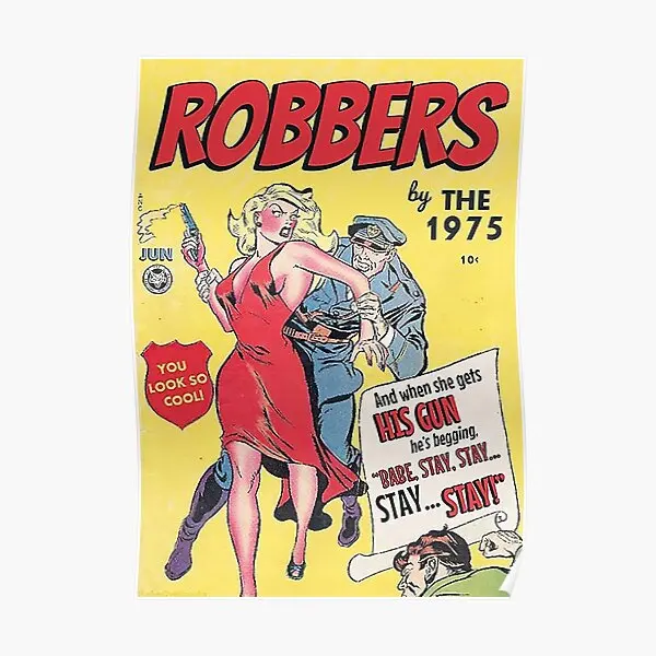 

Плакат грабителей 1975, винтажный настенный декоративный постер, картина для комнаты, картина, домашний декор, современный настенный художественный принт, забавный, без рамки