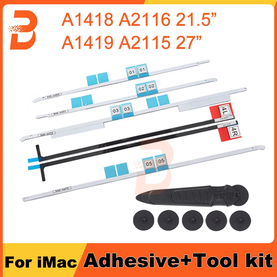 

New LCD Display Adhesive Strips Sticker Tape Tool Kit for iMac 21.5" A1418 A2116 27" A1419 A2115 2012 2013 2014 2015 2017 Year