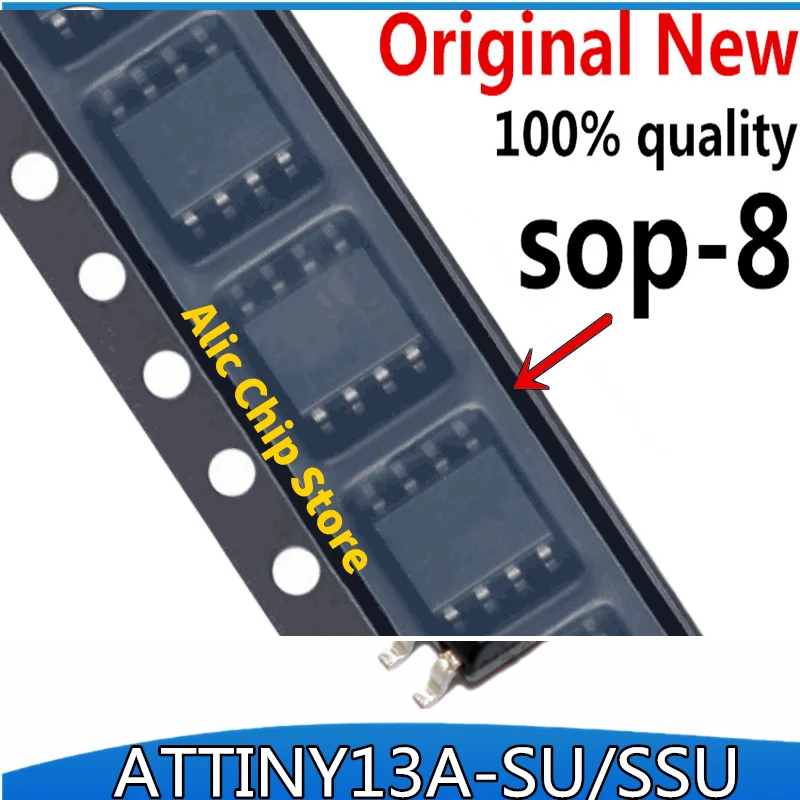 

5 шт ATTINY13A-SU 13A-SU ATTINY13A-SSU SOP8 ATTINY13A SOP TINY13A SOP-8 13A-SSU SMD microcontroller SOP-8