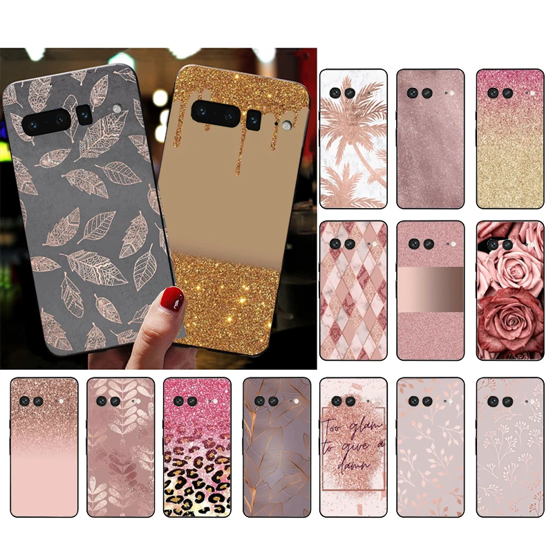 

Phone Case for Google Pixel 7 Pro 7 6A 6 Pro 5A 4A 3A Pixel 4 XL Pixel 5 6 4 3 XL 3A XL 2 XL Rose Gold Case
