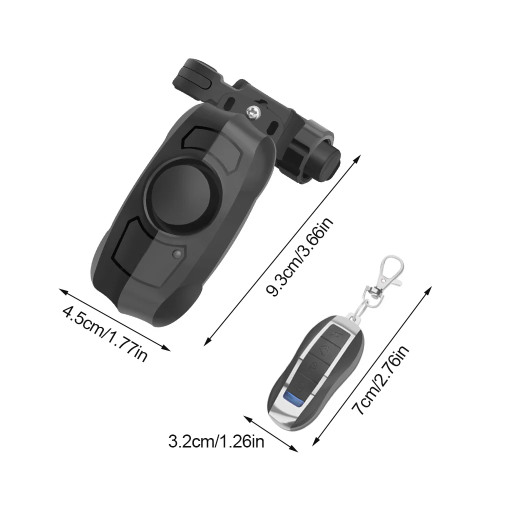 

Multifunctional Bike Alarm Wireless Security Car Alertor Remote Control IP55 Waterproof Bicycle Security Anti Lost Alarm