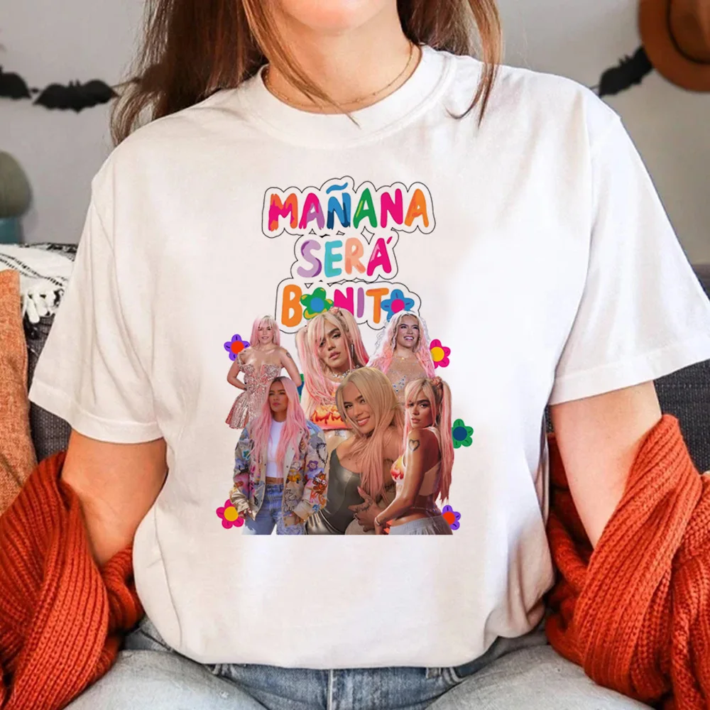 Футболка Karol g женская с рисунком манга топ в японском стиле аниме одежда для