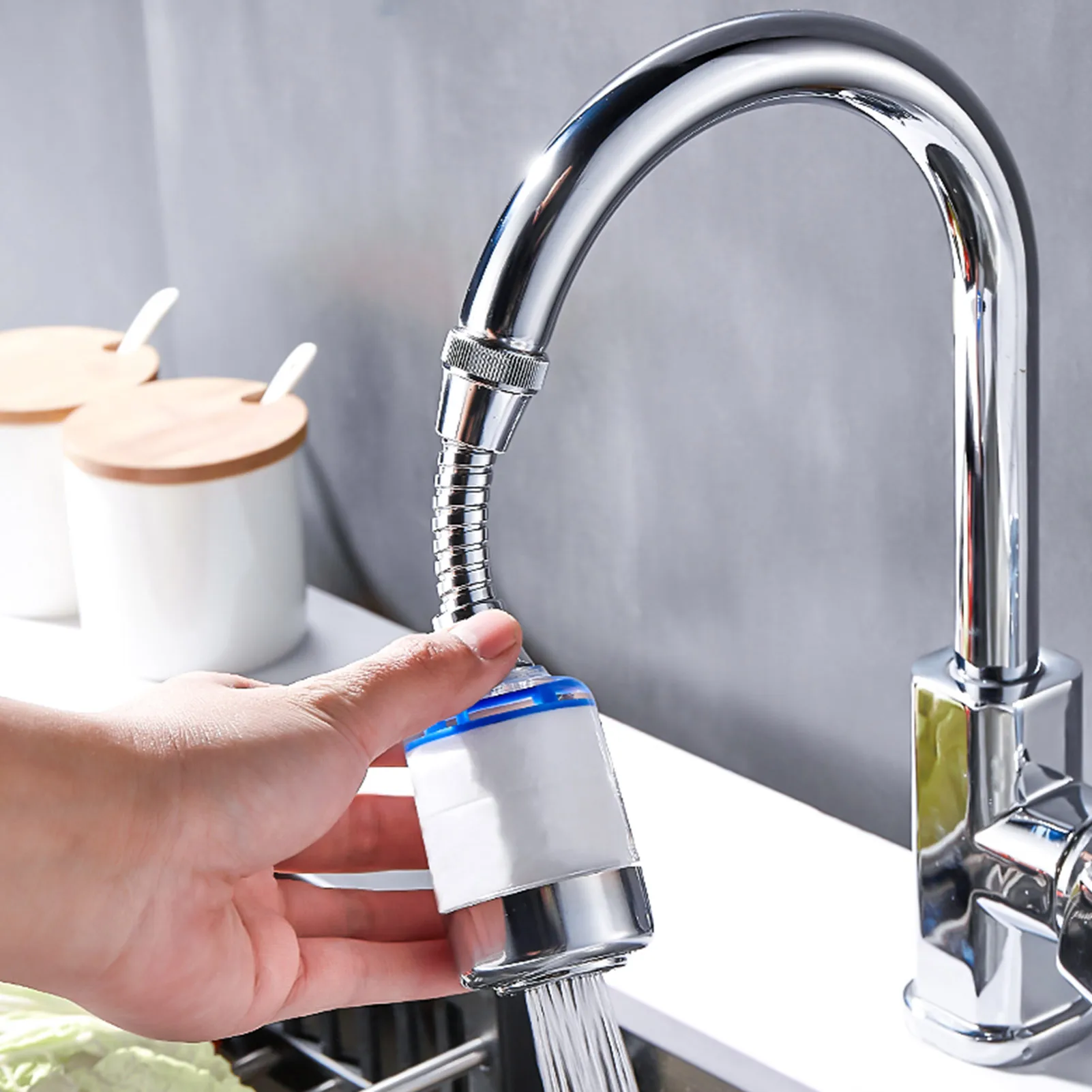 

Kitchen Faucet Head Water Filters Sprayer Attachment Splash Filter Faucet 360 Rotatable Moveable Kitchen Tap Purified Water Head
