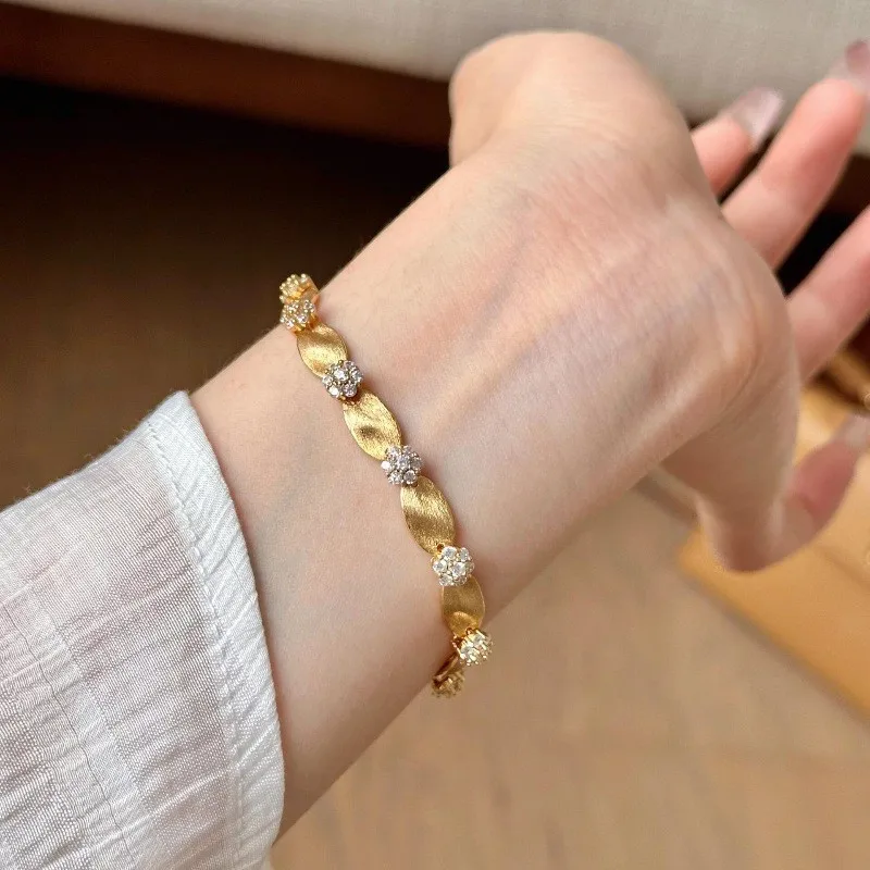 Винтажный модный французский браслет ручной работы из атласной ленты с