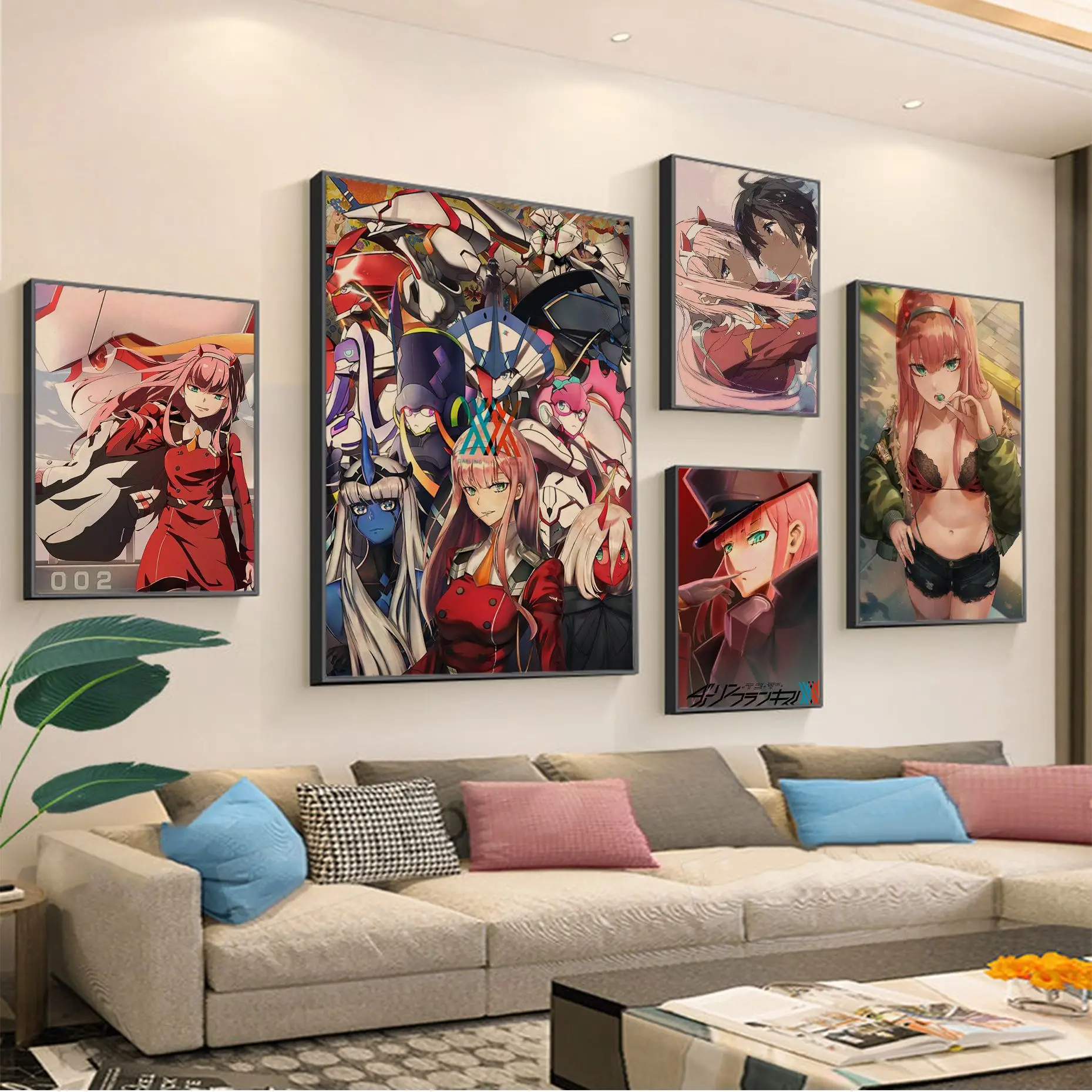 

Classic Anime Darling In The Franxx Movie Posters Kraft Paper Vintage Poster Wall Art Painting Study Vintage Decorative Painting