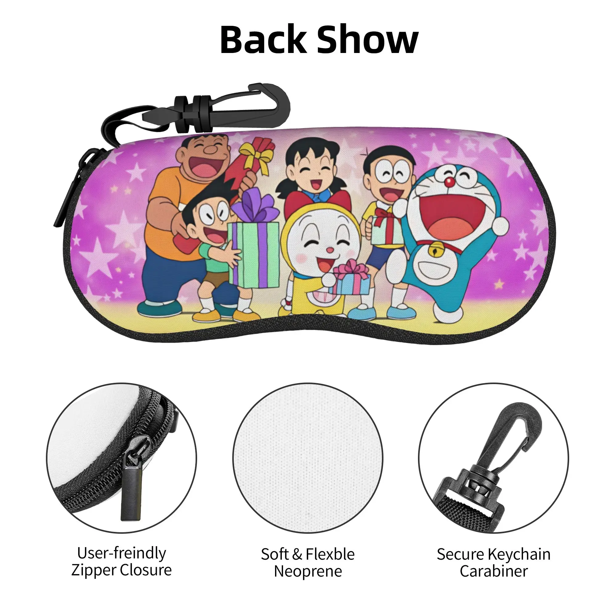 Фото Чехол для очков Doraemon Dorami Nobita Shizuka, стильный футляр для очков Gian Suneo, коробка для солнцезащитных очков №1