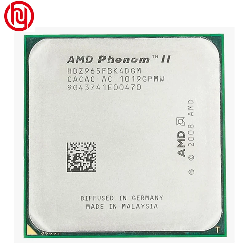 Четырехъядерный процессор AMD Phenom II X4 965 3 4 ГГц HDZ965FBK4DGM разъем AM3 |