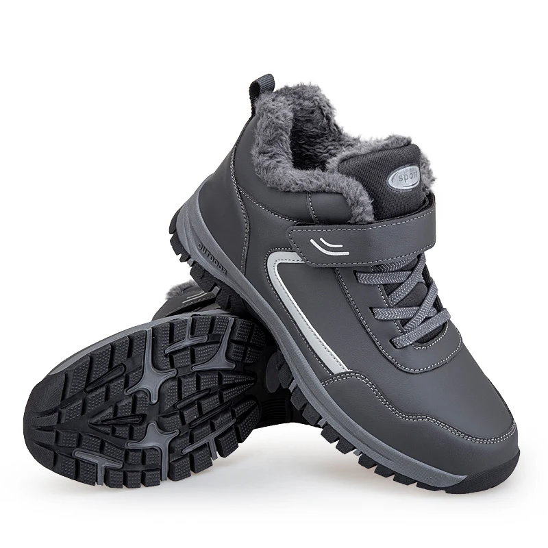 Теплые зимние ботинки с мехом унисекс размер 35-45 водонепроницаемые уличные