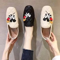 summer sandals cute cartoon mickey womens casual shoes soft soled outdoor womens shoes 2022 fisherman shoes loafers