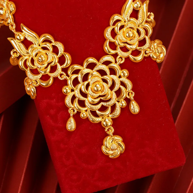 2024 новое женское ожерелье с цветком свадебные украшения CHD21098