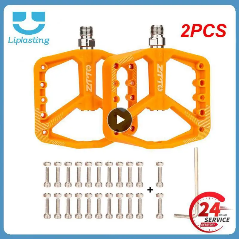 

2 шт., ультралегкие плоские подшипники для горного велосипеда, из алюминиевого сплава, с резьбой 9/16