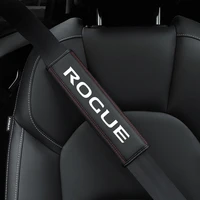 for nissan rogue 1pc cowhide car interior seat belt protector cover for nissan rogue car auto accessories