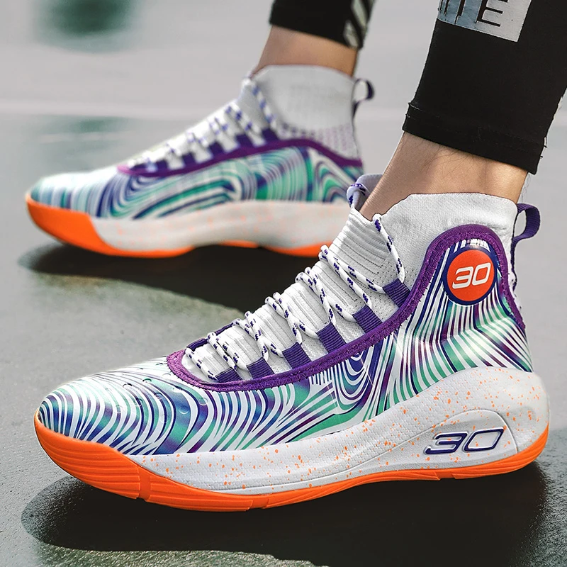 Men Basketball Shoes Brand Sports Shoes Men Kids Basketball Sneakers Non-slip Basketball Training Shoes Women Athletic Sneakers