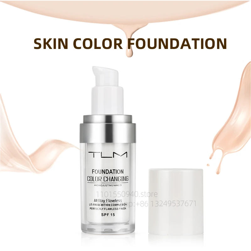 

30ml TLM Magic Makeup Sunscreen Moisturizing Pseudo Makeup Concealer Liquid Foundation Long-lasting Oil Control Facial Cosmetics
