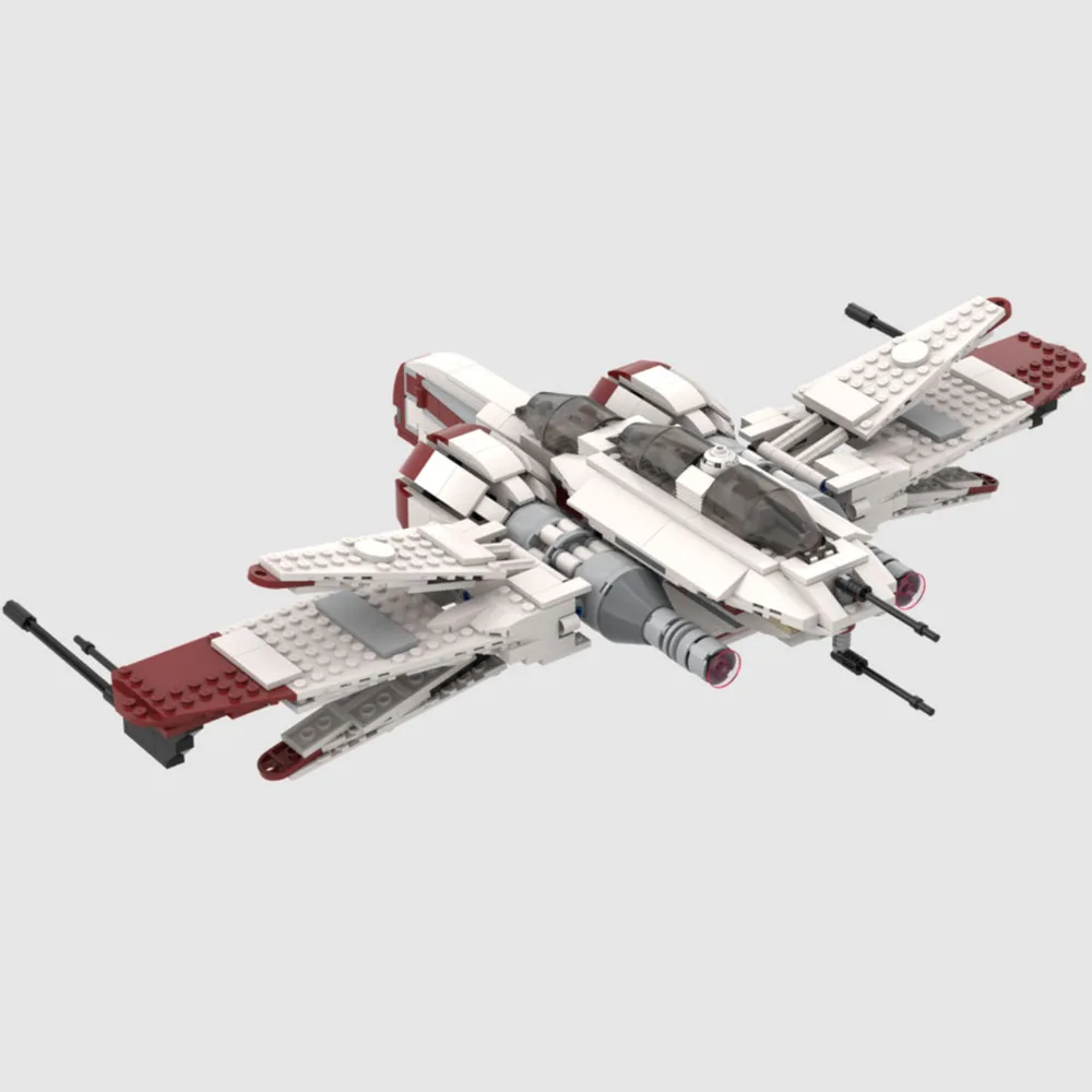 MOC ARC-170 Star Fighter Aircraft Пластиковые строительные блоки Самоблокирующиеся кирпичи