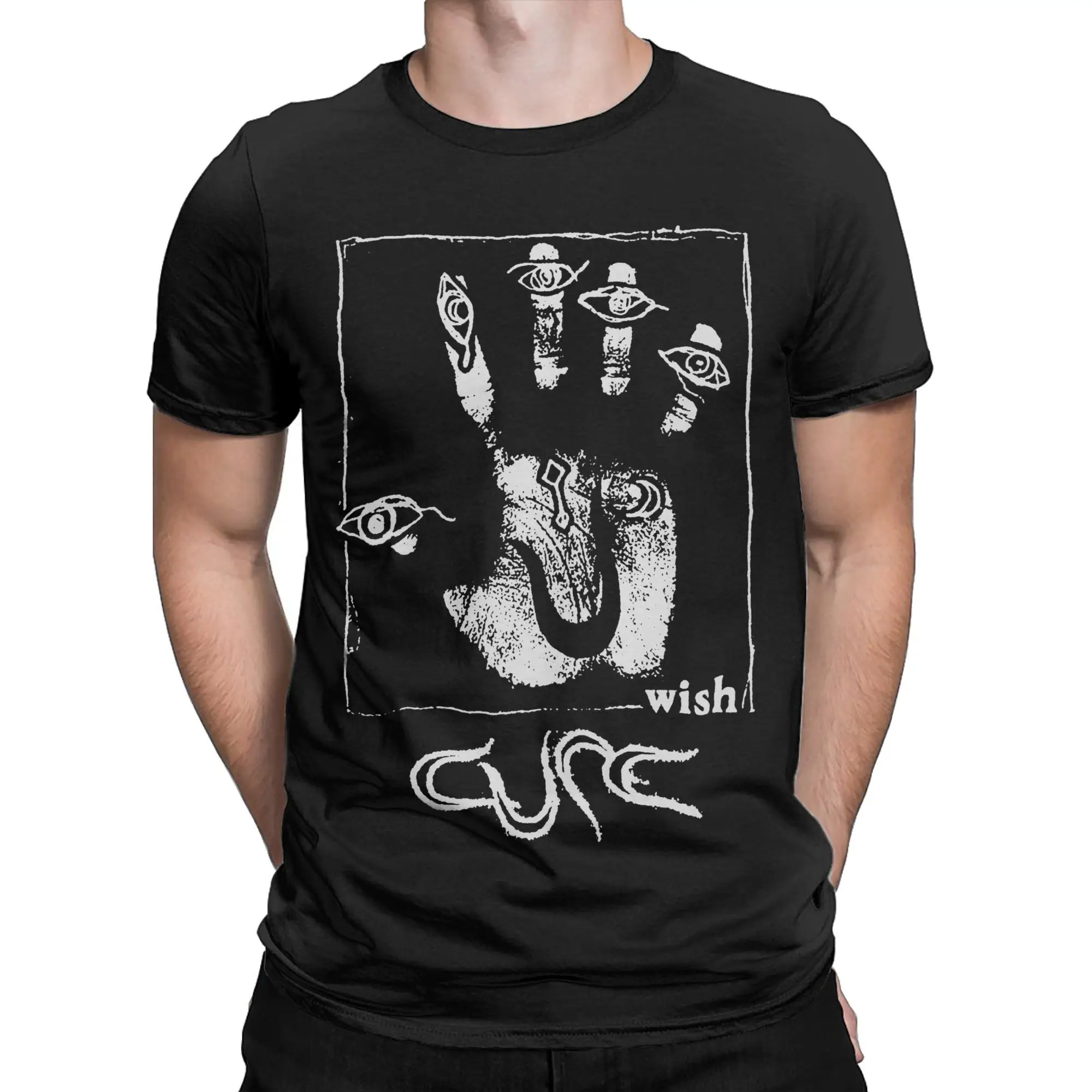The Cures hand heavy metal Apparel Unisex T Shirts Pure Cotton Tee Graphic T-shirt Clothes
