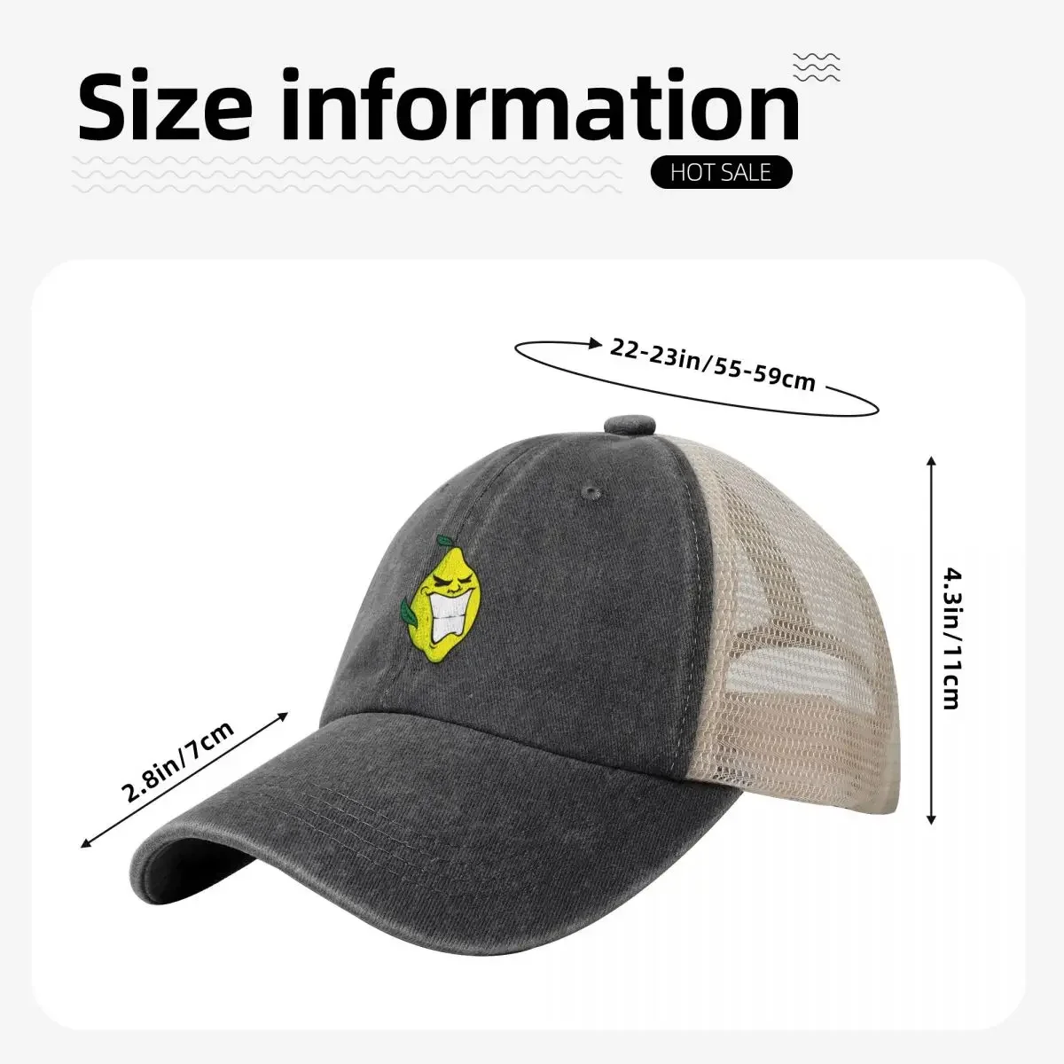 Hooch Lemon logo Baseball Cap Wild Ball Hat Brand Man cap Christmas Women's Men's