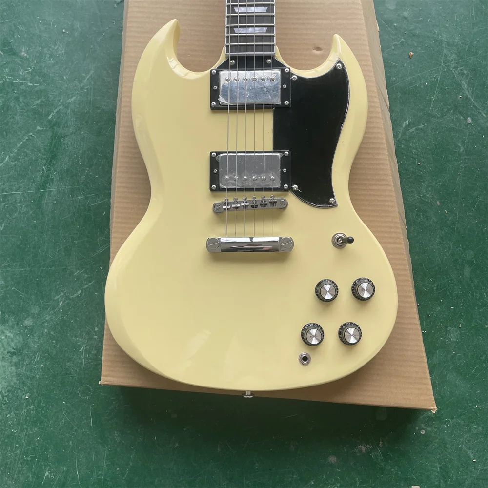 Электрогитара SG светильник-Желтый корпус 6-струнная фингерборд из палисандра