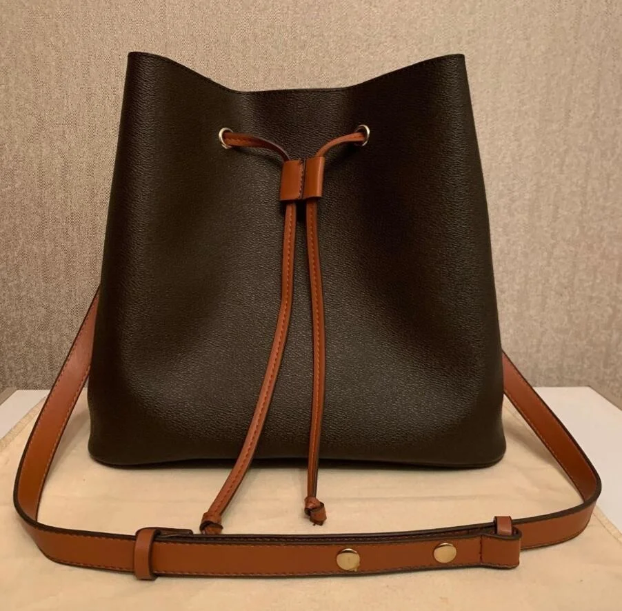 

Лидер продаж, роскошные дизайнерские сумки-ведра для новорожденных, женская сумка-тоут, брендовая кожаная сумка через плечо с надписью