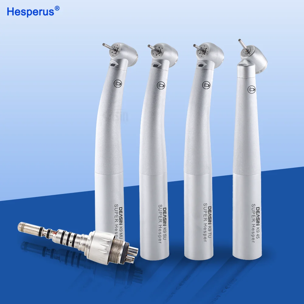 Den tal Torque mini 45-градусный Высокоскоростной оптоволоконный светодиодный турбинный