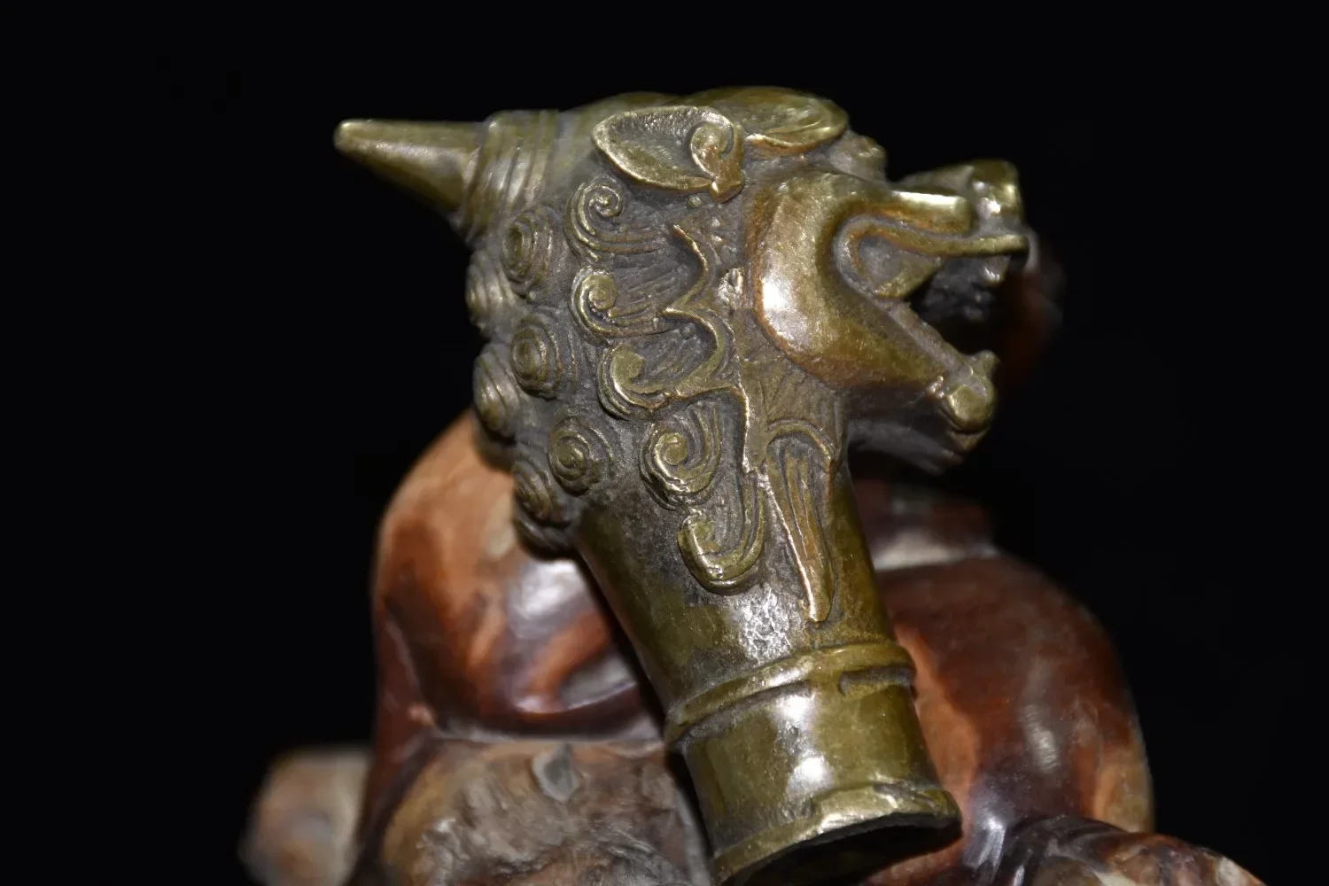 Медная латунь КИТАЙСКИЕ ремесленные украшения Азиатская китайская старая