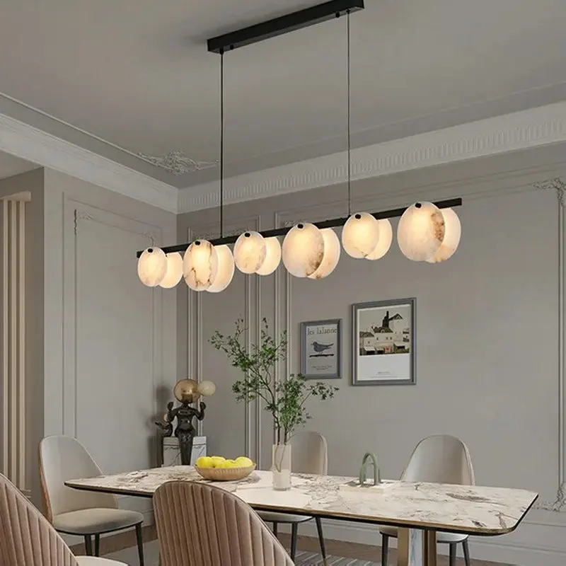 Скандинавский уникальный товар длинная светодиодная Подвеска из латуни под