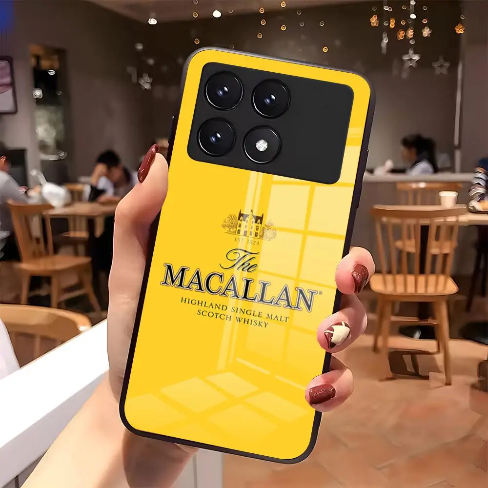 Фото Чехол для телефона Alcohol M-Macallan-N для Xiaomi 17 15 14 13 T Pro Ultra Redmi 15 14 Pro Plus 4G 5G A7, стеклянный чехол №2