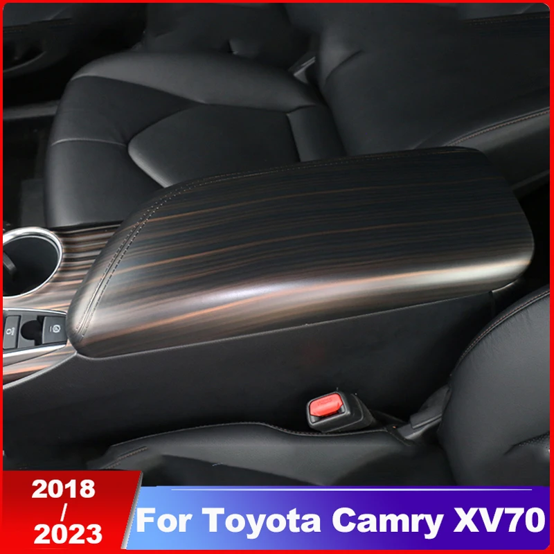 

Car Accessories Center Control Armrest Box Protective Sticker Cover Trim For Toyota Camry XV70 8th 2018 2019 2020 2021 2022 2023