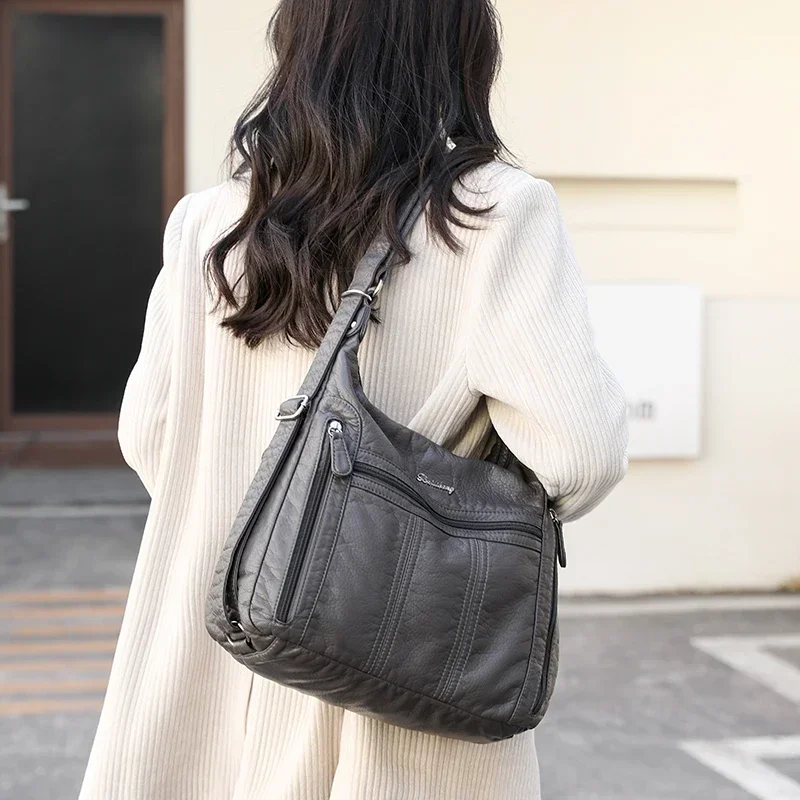 Женская сумка на молнии из искусственной кожи