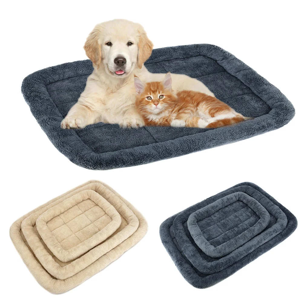 Alfombrilla de refuerzo lavable para perro y gato, manta de cama para dormir, colchón antideslizante, cojín para mascotas, accesorios para mascotas