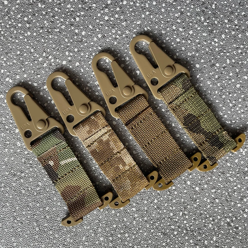 Фото Тактический крючок Molle для ремня, застежка-брелок, зажим для жилета, поясной ремень, крючок-хук, аксессуары для строп жилетов №2