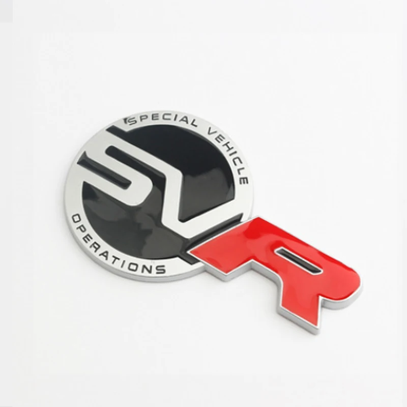 

3D металлический значок SV SVR, наклейка на переднюю решетку автомобиля, декоративная наклейка для Land Rover Range Rover SVR Evoque Defender, Стайлинг автомобиля