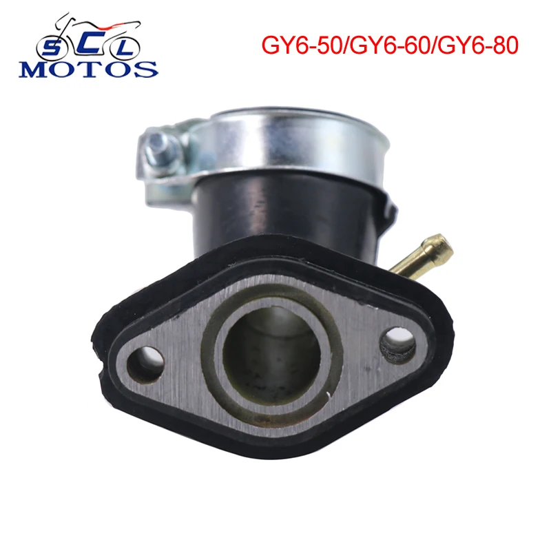 

Sclmotos- For Kymco GY6-50 GY6-60 GY6-80 Rubber Motorcycle Carburetor Rubber Intake Manifold Pipe Interface Adapter Joint Boots